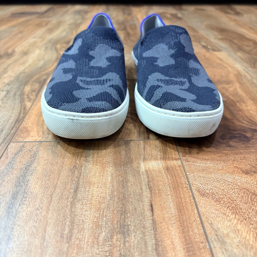 Rothy's The Original Slip-On Flats – Women's Size 9 – Blue & Gray Camo – Comfort - Picture 5 of 9